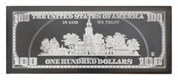 4 ozt .999 Fine Silver $100 Franklin Note