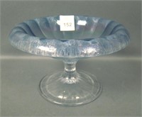 Imperial Blue Ice Flared Rolled Rim Compote.