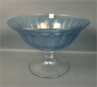 Imperial Blue Ice #600 Lg. Flared Paneled Compote