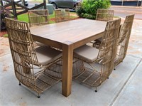 7PC DINING TABLE  & CHAIRS
