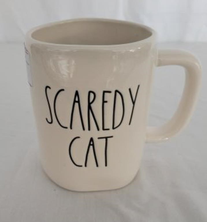 RAE DUNN SCAREDY CAT MUG