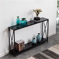 N4873  Zimtown Console Sofa Table, 47" Black