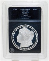 1878-P Proof Morgan Dollar Replica - VAM-5, 8-TF