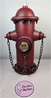 Red Metal Fire Hydrant Piggy Bank