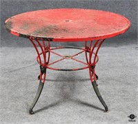 Painted Metal Outdoor Table