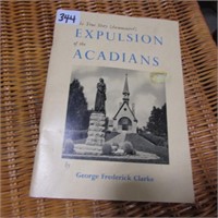 GEORGE CLARKE-EXPULSION OF THE ACADIANS BOOK