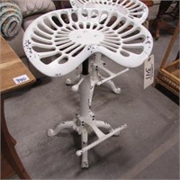CAST IRON IMPLEMENT SEAT BAR STOOL