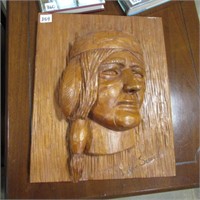 SENECAL SIGNED NATIVE CARVING