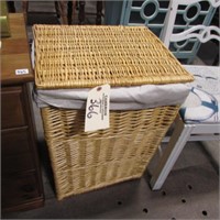 WICKER LAUNDRY BASKET