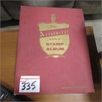 ARISTOCRAT WORLD STAMP ALBUM ONLY A FEW STAMPS