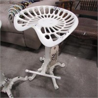 CAST IRON IMPLEMENT SEAT BAR STOOL