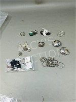 collection of various sterling jewelry