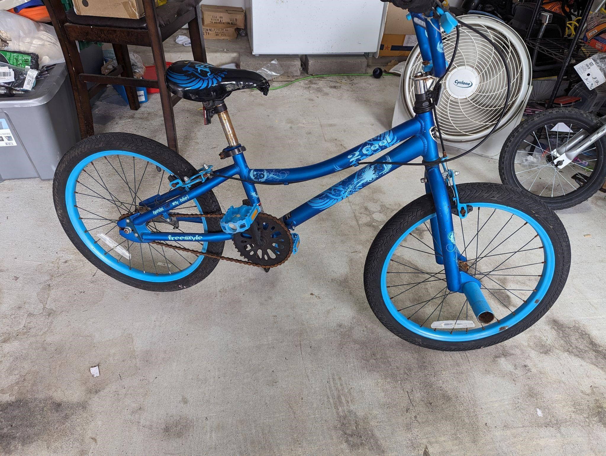 $129  Blue 20" Freestyle Bike Decent Condition