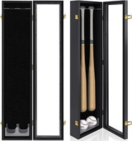 Baseball Bat Display Case  UV Protection  Lock