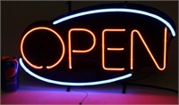 22" OPEN Neon Sign Works & Looks Like New