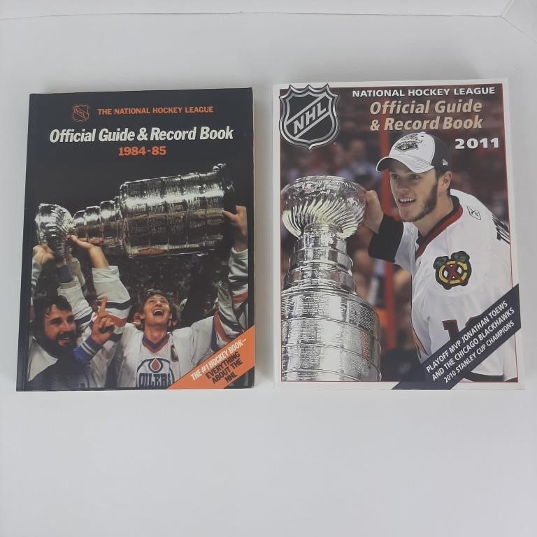 NHL Official Guides 1984 and 2011