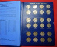 1938-1964 Jefferson Nickels in Whitman Album