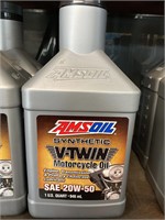 2 quarts Amsoil, v twin 20 W 50