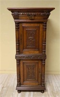 Slender Oak Neo Renaissance Cabinet.
