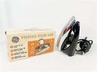 Vintage GE Portable Steam Iron 11F37 with Box