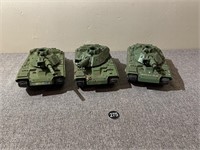 3 Battery Powered GI Joe Tanks