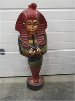 wooden Egyptian Statue, 38" tall