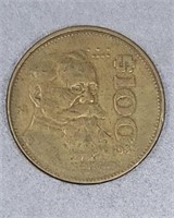 1987 $100 Mexican Pesos