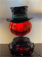 LED 12” Pumpkin Bobblehead Cauldron Light Up