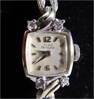 14kt Girard Perregaux Diamond Wristwatch