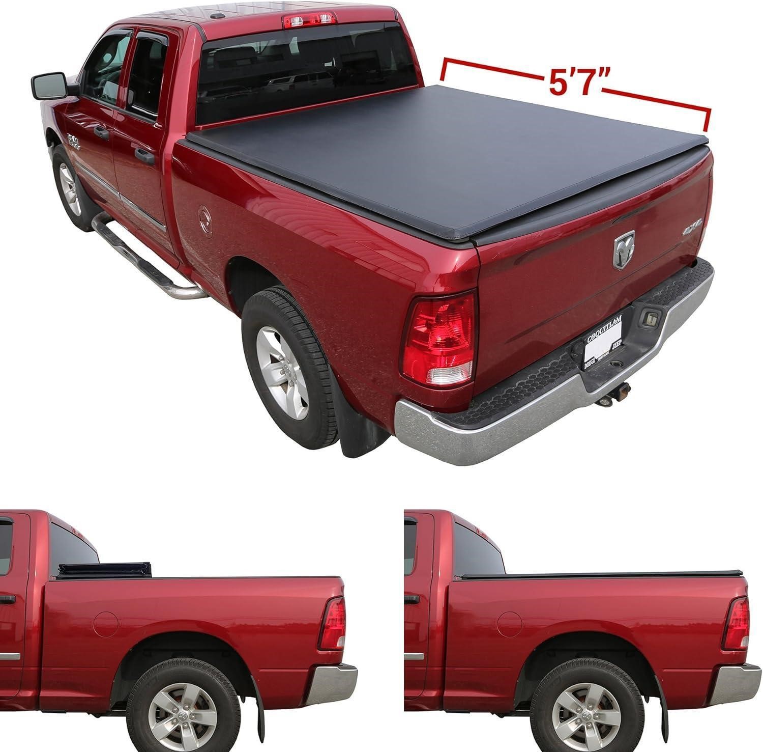 ULN - Galaxy Auto Soft Tri-Fold for Dodge Ram Bed