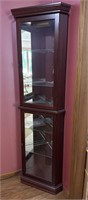 Corner curio cabinet  - 21x76x16