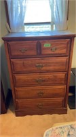 Wood chest of drawers 33 x 17 x 48
