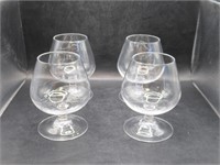 SET OF 4 BRANDY GLASSES