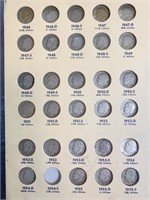 ROOSEVELT HEAD DIMES 1946 -1968D - SOME MISSING