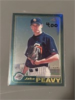 Jake Peavy Topps Chrome Rookie Card
