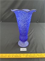 Art Glass Blue Glass Vase