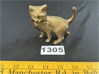 Brass Cat Figurine