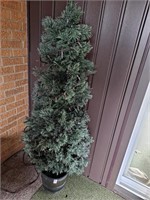 Artificial 46" high Christmas tree in 9" pot
