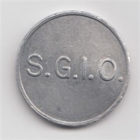 1965 SGIO Regina SK Coffee Bar Token