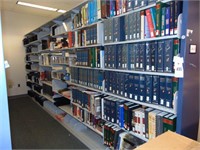 6 section double sided bookshelf