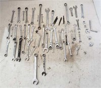 Assorted SAE Wrenches - Various Sizes & Brands