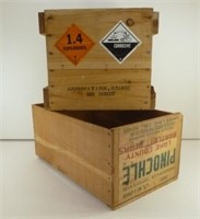 Wooden Crates - Pinochle Bartlett Pears & U.S.