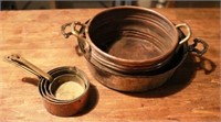 Lot of Antique Copper Kitchen Items