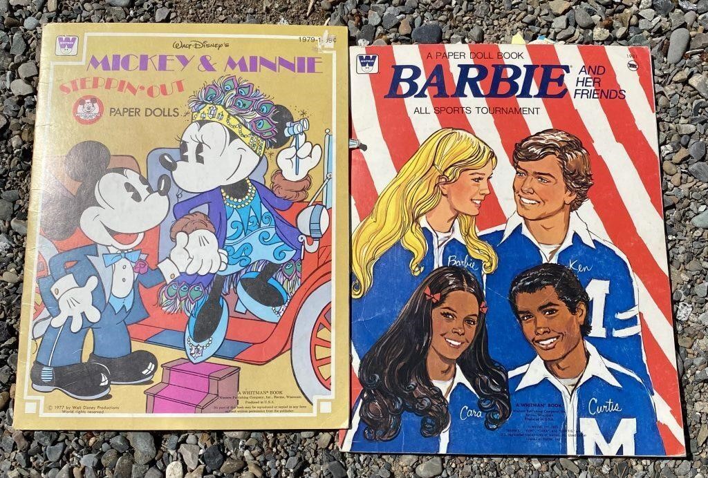 1977 Disney Mickey Mouse & 1975 Mattel Barbie