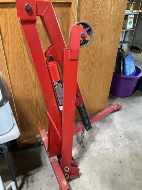 Big Red 3 Ton Hydraulic Long Ram Floor Hoist