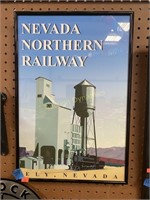 Framed Nevada Norther Railway Artwork