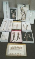 Box-12 PC. Gold Tone Jewelry,