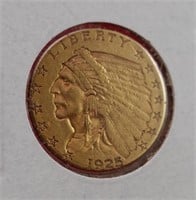 1925-D 2 1/2 Dollar Gold Piece