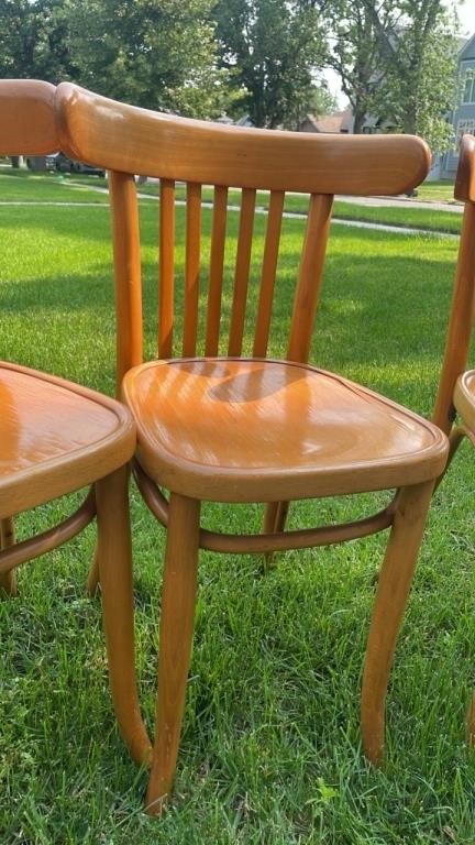 Vintage Set of 4 Wood Chairs