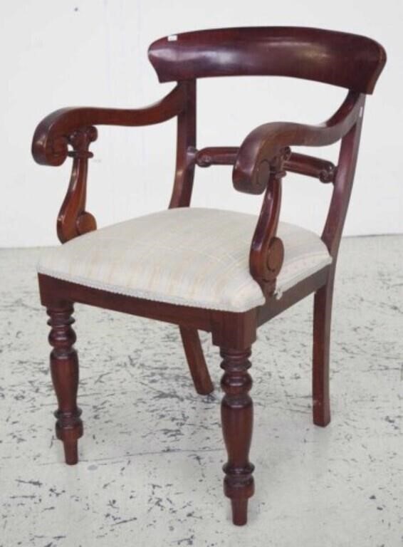 Mahogany bar back carver chair